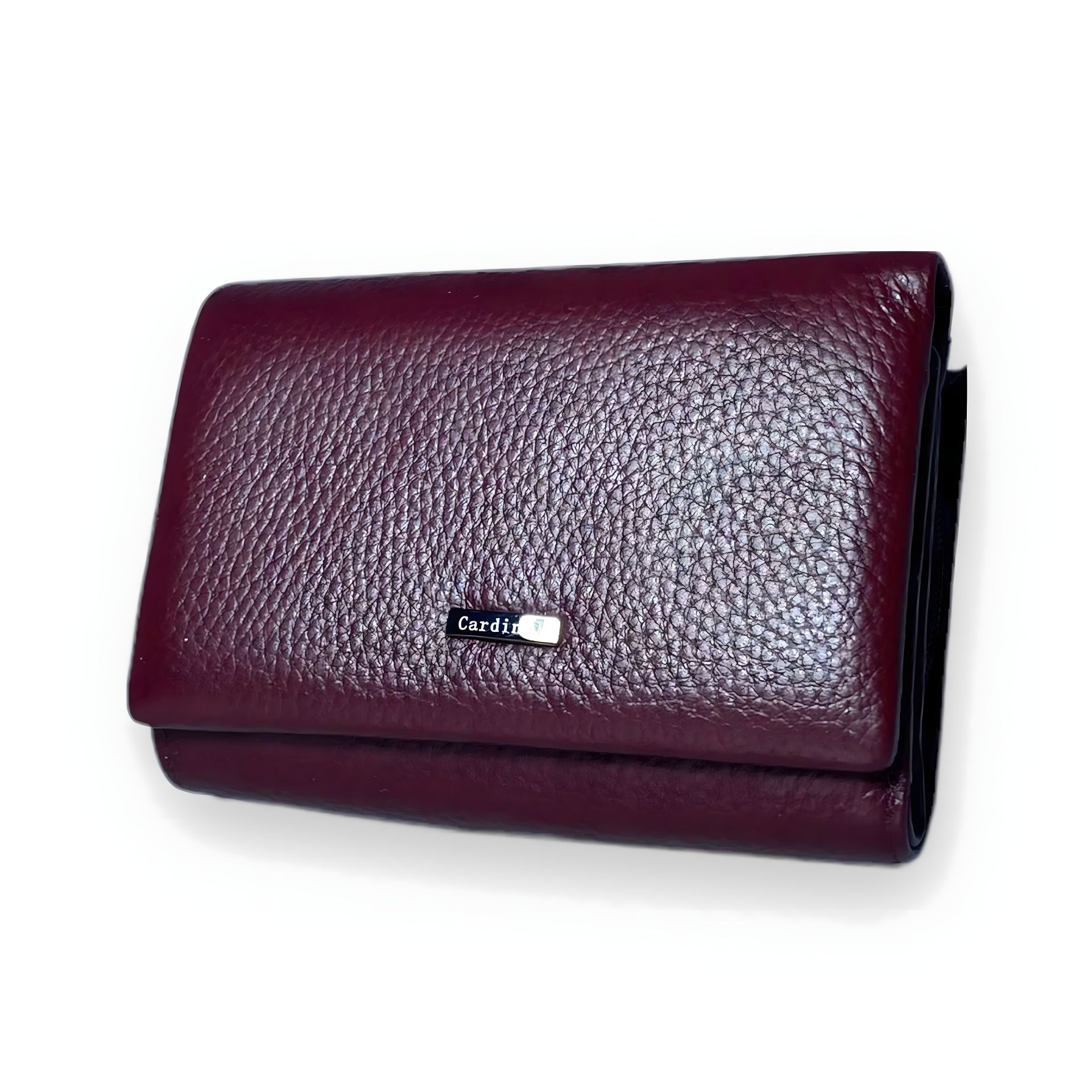 Женский кожаный кошелек бордового цвета, элегантный дизайн Женский кожаный кошелек бордового цвета, элегантный дизайн