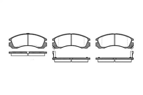 Комплект тормозных колодок, дисковый тормоз PEUGEOT 4007, CITROËN C-CROSSER, REMSA (035402)