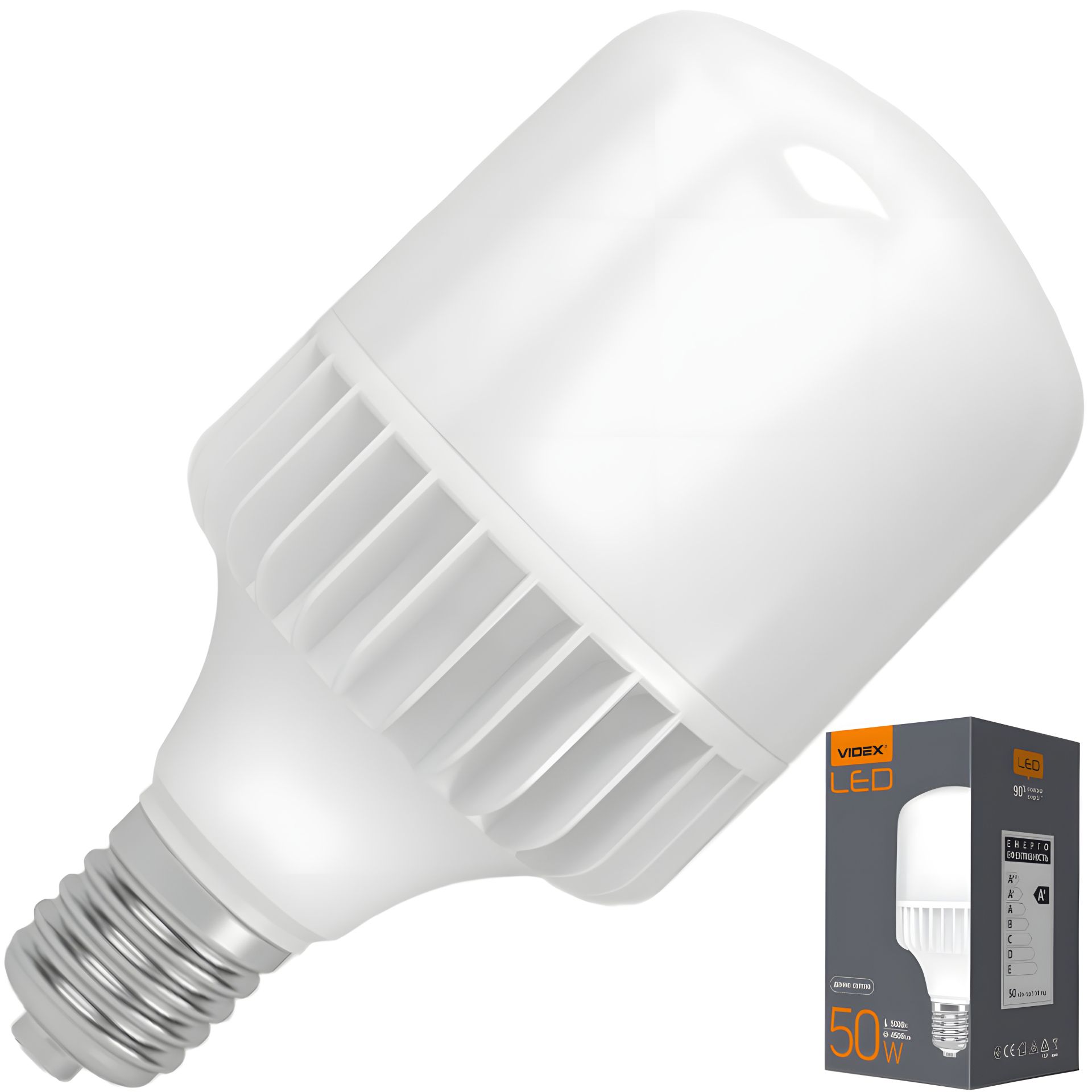 Светодиодная лампа VIDEX A118 50W E40 5000K, модель VL-A118-50405 Светодиодная лампа VIDEX A118 50W E40 5000K, модель VL-A118-50405