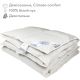Демісезонна ковдра зі 100% білим гусячим пухом двоспальна IGLEN Climate-comfort 160х215 (160215110W)
