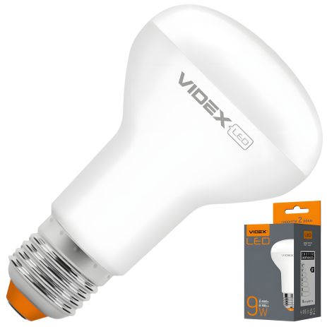 Лампа світлодіодна VIDEX R63e 9W E27 4100K (VL-R63e-09274)