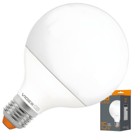 Світлодіодна лампа VIDEX G95e 15W E27, 4100K (VL-G95e-15274)