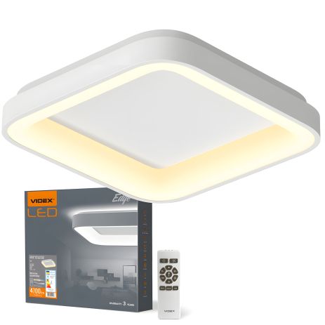 Светодиодный светильник VIDEX EDGE 72W WHITE с пультом и регулировкой света (VLE-ESC-72W)