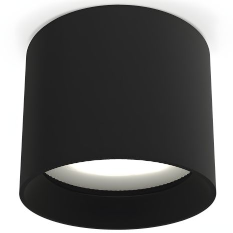 VIDEX стельовий світлодіодний світильник під лампу GX53 накладний чорний VL-SPF15A-B