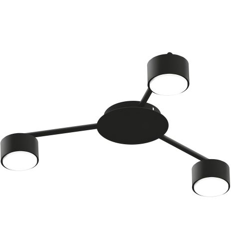 Люстра VIDEX під лампу GX53, чорна