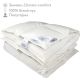 Зимова пухова ковдра зі 100% білим гусячим пухом IGLEN Climate-comfort 140х205 (14020510W)