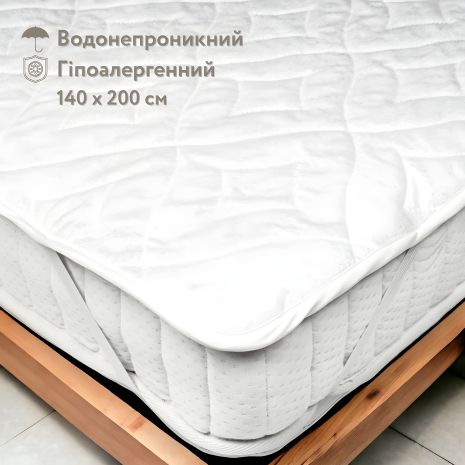 Гипоаллергенный наматрасник влагозащитный, трикотажная махра, резинки по углам, размер: 140х200, IGLEN Latina (140200AC) Гипоаллергенный наматрасник влагозащитный, трикотажная махра, резинки по углам, размер: 140х200, IGLEN Latina (140200AC)