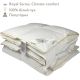 Пуховое одеяло с 100% белым пухом Royal Series Climate-comfort IGLEN 160х215 (16021510WRS)