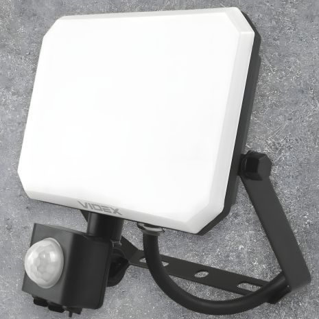 Светодиодный прожектор с датчиком движения VIDEX F3 30W 5000K 220V Black (VLE-F3-0305B-S) — Продукт 6 Светодиодный прожектор с датчиком движения VIDEX F3 30W 5000K 220V Black (VLE-F3-0305B-S) — Продукт 6