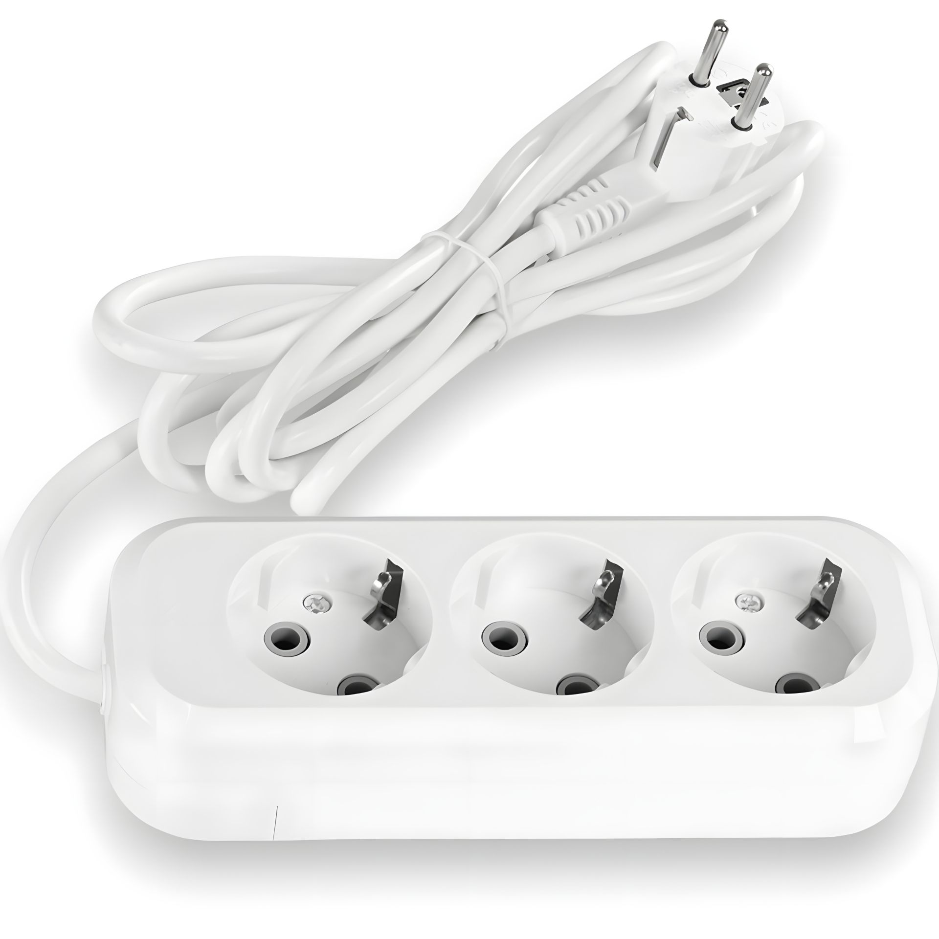 Мережевий подовжувач 3 гнізда 3 м (білий) TITANUM STANDARD Мережевий подовжувач 3 гнізда 3 м (білий) TITANUM STANDARD