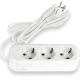 Сетевой удлинитель с заземлением 3 гнезда 3 м (3x1.5мм) белый TITANUM STANDARD TF-ES316G-3W