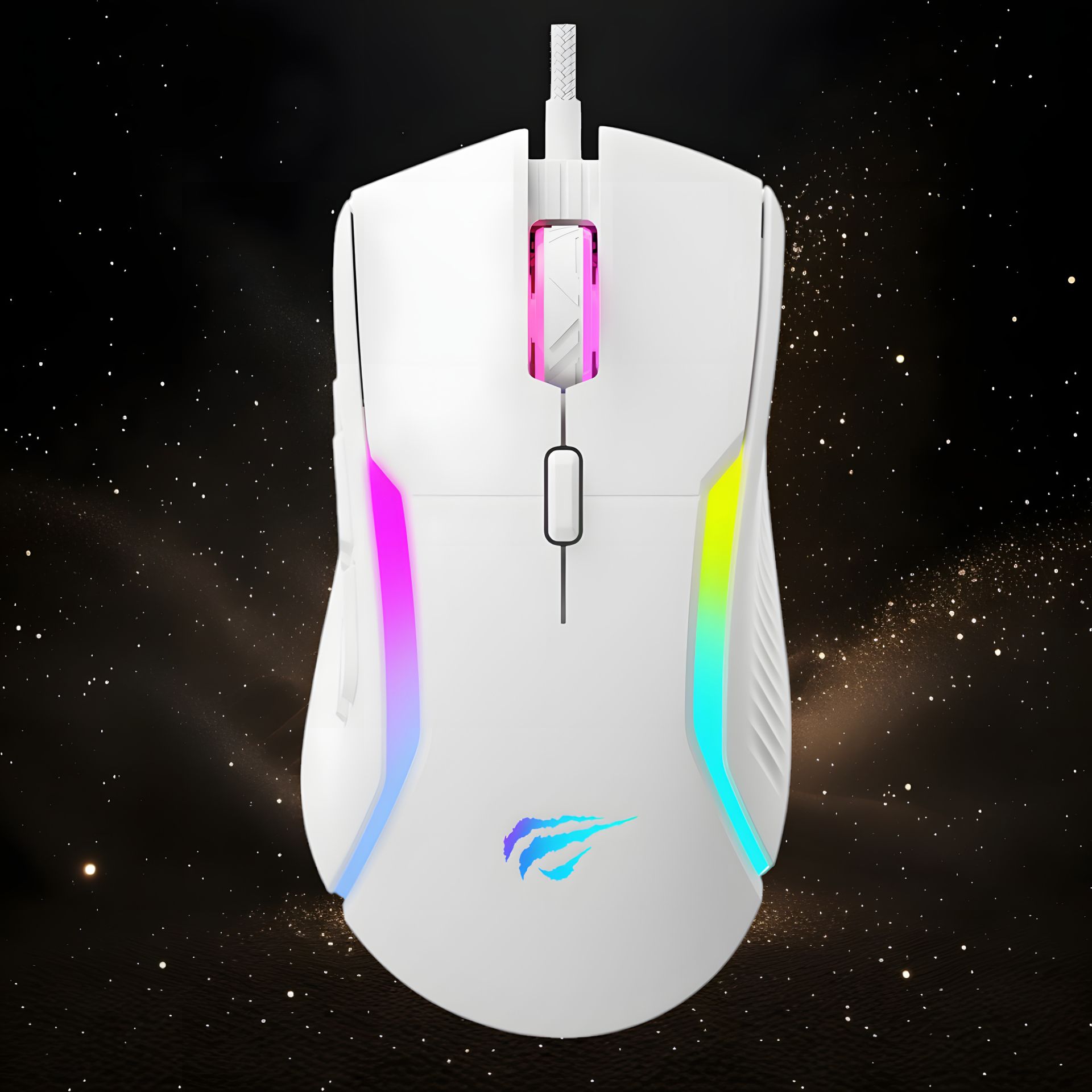 Ігрова дротова миша з 9 програмованими кнопками HAVIT HV-MS1033 8000 DPI USB White Ігрова дротова миша з 9 програмованими кнопками HAVIT HV-MS1033 8000 DPI USB White