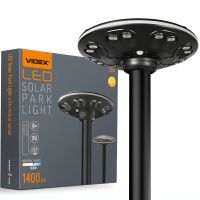 Садовый светильник на солнечной батарее VIDEX VL-GLSO-1254-S 1400Lm