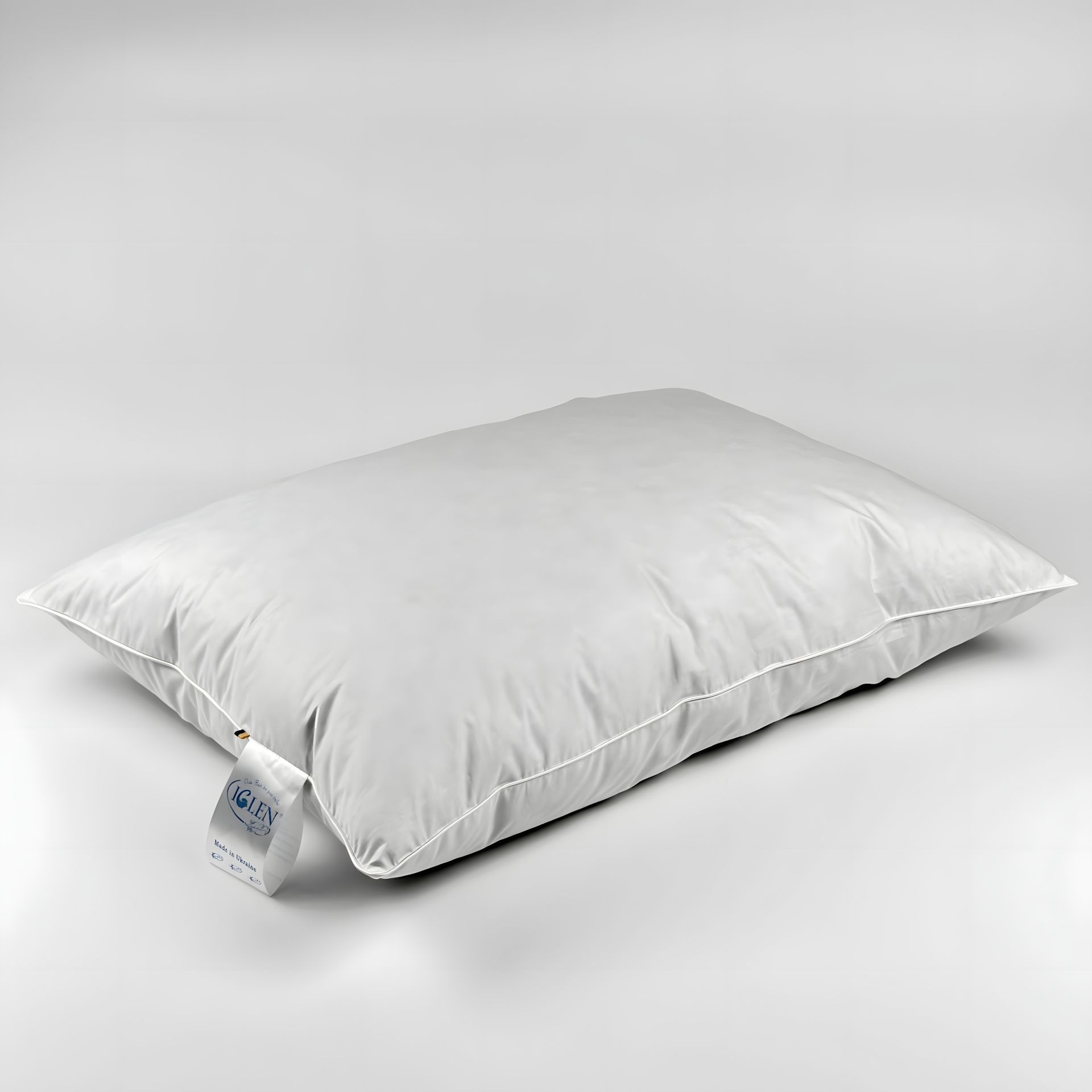 Пуховая подушка облегченная с серым пухом IGLEN 40х60 см 100% пуха (406011G) Пуховая подушка облегченная с серым пухом IGLEN 40х60 см 100% пуха (406011G)