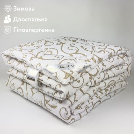 Одеяло антиаллергенное зимнее двуспальное IGLEN BS 200х220 в бязи (200220BS) Одеяло антиаллергенное зимнее двуспальное IGLEN BS 200х220 в бязи (200220BS)