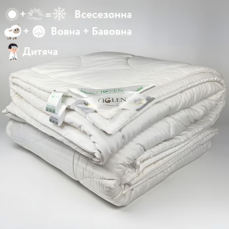 Детское одеяло 4 сезона "Duet" IGLEN 110х140 жаккардовый сатин (11014051+711) Детское одеяло 4 сезона "Duet" IGLEN 110х140 жаккардовый сатин (11014051+711)