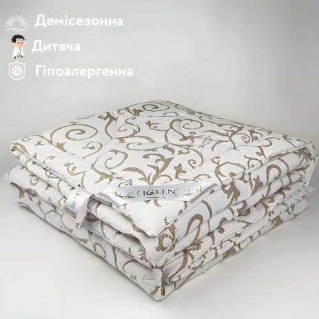 Демисезонное антиаллергенное детское одеяло IGLEN BS 110x140 в бязи (110140BS1)