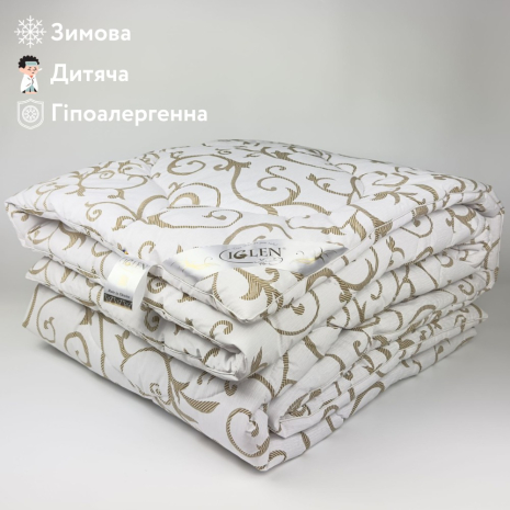 Ковдра антиалергенна зимова дитяча IGLEN BS 110х140 в бязі (110140BS)