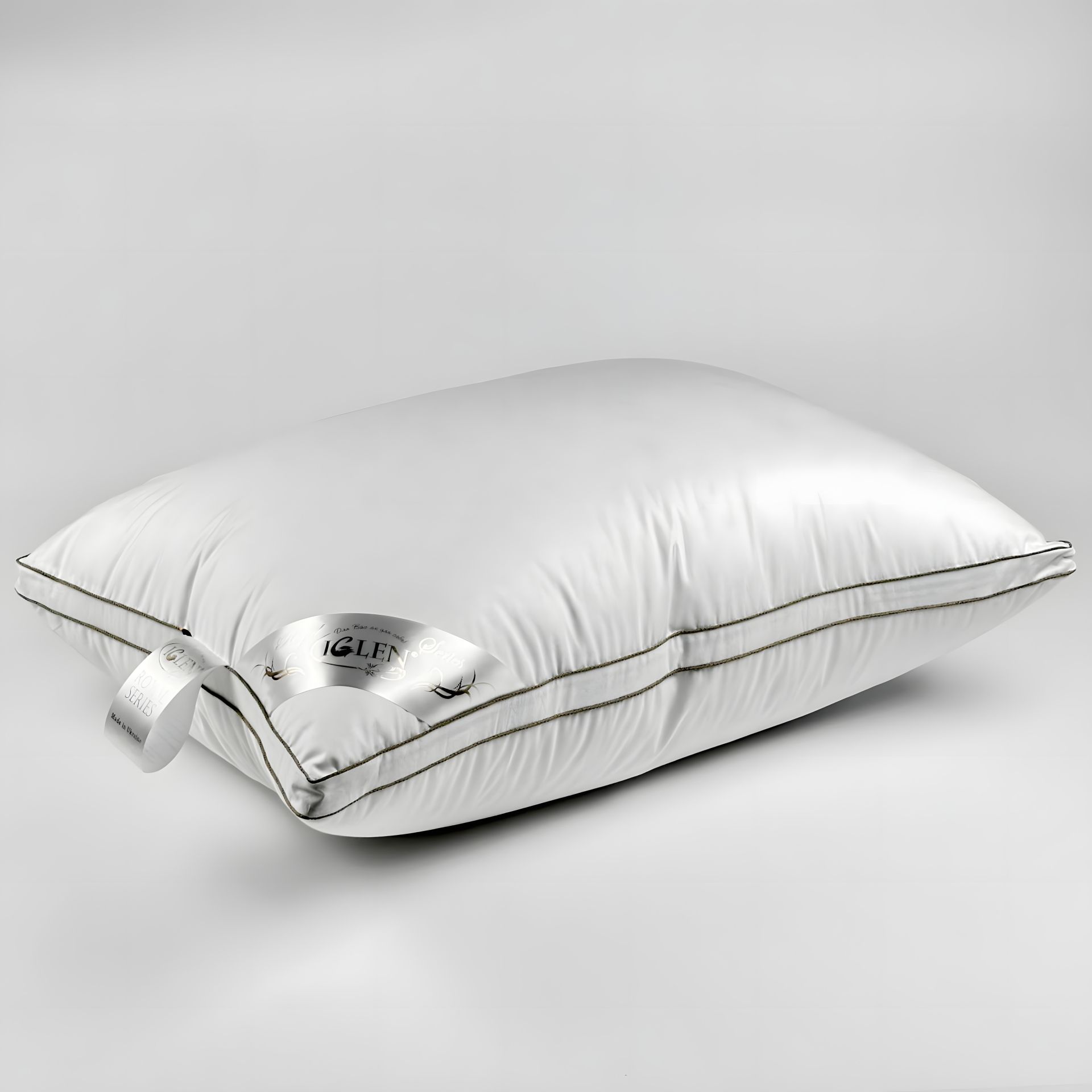 Подушка зі 100% відбірного гусячого білого пуху, Royal Series IGLEN 50x70 (50701WRS) Подушка зі 100% відбірного гусячого білого пуху, Royal Series IGLEN 50x70 (50701WRS)