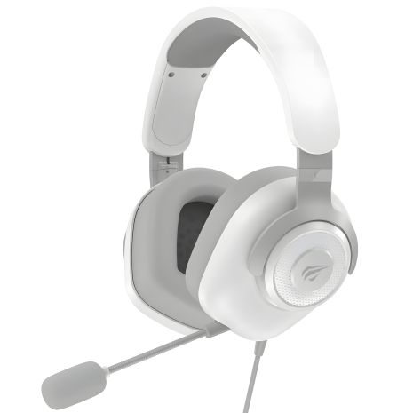 Белые игровые наушники с микрофоном HAVIT HV-H2230d