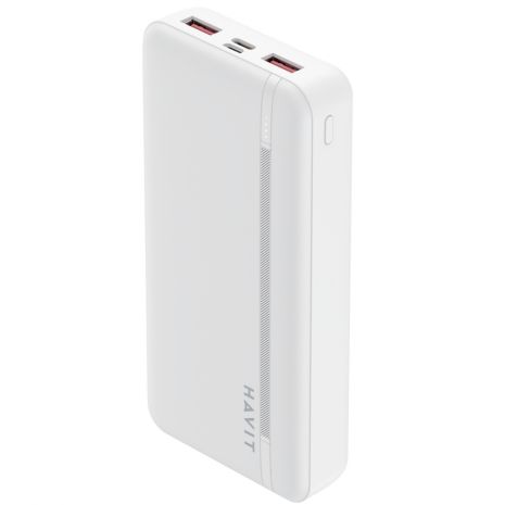 Повербанк HAVIT HV-PB92 20000mAh зі швидкою зарядкою PD+QC3.0 White