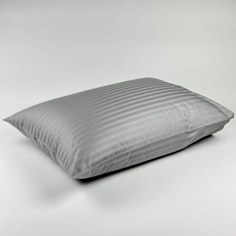 Наволочка сатинова без борту IGLEN 50х70 стального кольору (5070SSL)