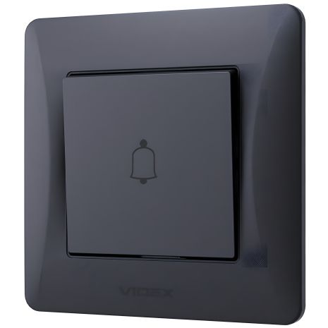 VIDEX BINERA VF-BNDB1-BG Кнопка звонка графит черный