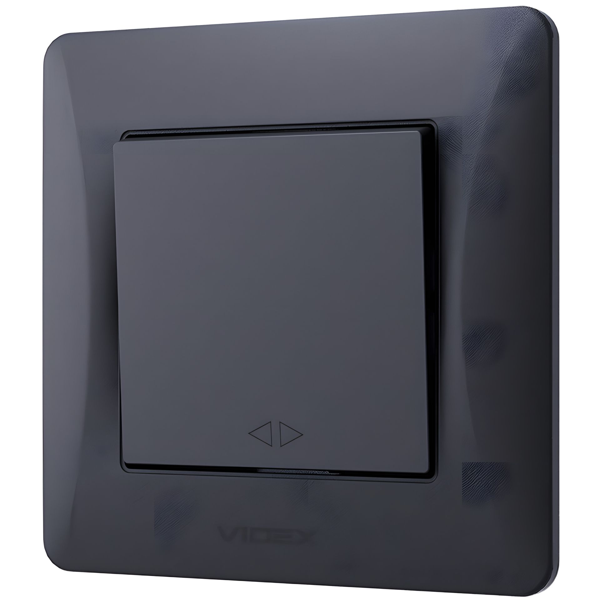 Перехресний вимикач з підвищеною вогнеупорністю VIDEX BINERA VF-BNSW1I-BG, чорний графіт Перехресний вимикач з підвищеною вогнеупорністю VIDEX BINERA VF-BNSW1I-BG, чорний графіт