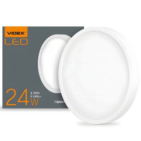 Світильник точковий VIDEX 24W 5000K VL-DLRS-245 круглий накладний Світильник точковий VIDEX 24W 5000K VL-DLRS-245 круглий накладний