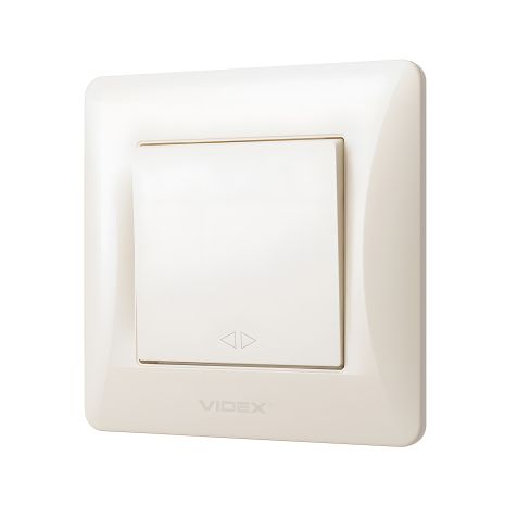 Перекрестный выключатель VIDEX BINERA VF-BNSW1I-CR кремовый, огнеупорный