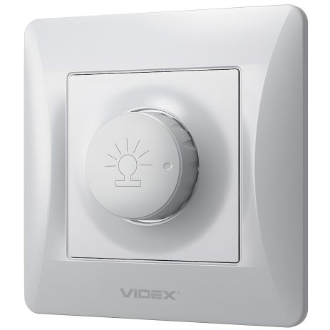 600 Вт димер з підвищеною вогнетривкістю VIDEX BINERA VF-BNDM600-SS сріблястий