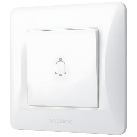 Кнопка звонка VIDEX BINERA VF-BNDB1-W, белая