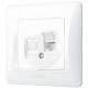 Одинарна комп'ютерна розетка CAT6 VIDEX BINERA VF-BNSK1PC6-W біла Одинарна комп'ютерна розетка CAT6 VIDEX BINERA VF-BNSK1PC6-W біла