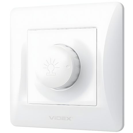 Димер 600 Вт с повышенной огнеупорностью VIDEX BINERA VF-BNDM600-W белый