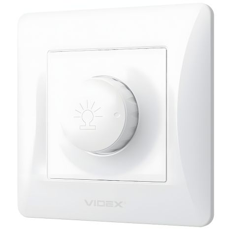 Димер 600 Вт з підвищеною вогнетривкістю, білий VIDEX BINERA VF-BNDM600-W Димер 600 Вт з підвищеною вогнетривкістю, білий VIDEX BINERA VF-BNDM600-W