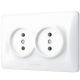 Біла подвійна розетка VIDEX BINERA VF-BNSK2-W з підвищеною вогнетривкістю Біла подвійна розетка VIDEX BINERA VF-BNSK2-W з підвищеною вогнетривкістю