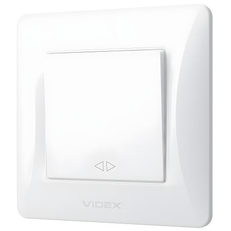 Перекрестный огнеупорный выключатель VIDEX BINERA VF-BNSW1I-W белый