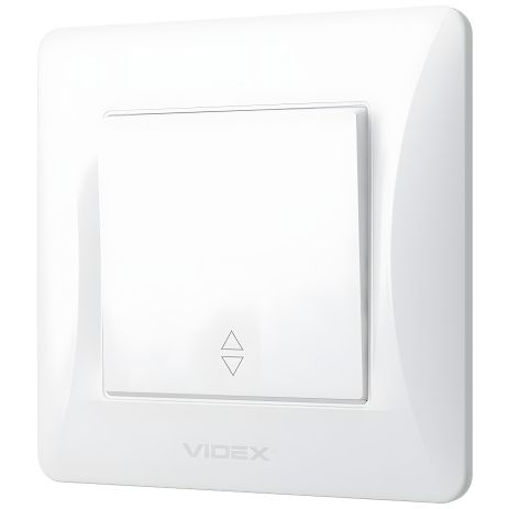 Проходной пожаростойкий выключатель VIDEX BINERA VF-BNSW1P-W белый