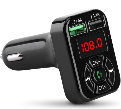 FM-трансмиттер HAVIT HV-FM807BT Bluetooth 5.0, Hands Free, MicroSD, USB 3.1А , AUX