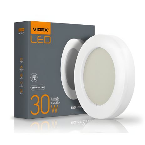 VIDEX ART VL-BHFR-305 30W 5000K 220V водо-, пылезащищенный светодиодный уличный светильник (25803)