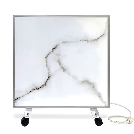 Керамічний обігрівач Ecoteplo AIR 700 EL WM з терморегулятором-програматором, білий мармур