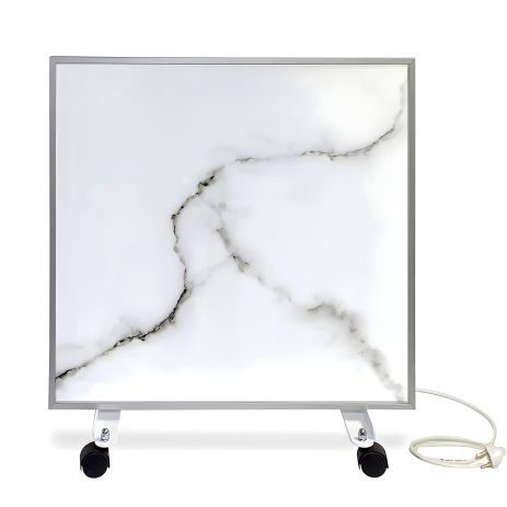 Керамічний обігрівач Ecoteplo AIR 700 EL WM з терморегулятором-програматором, білий мармур