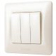 Трехклавишный выключатель с огнеупорностью VIDEX BINERA VF-BNSW3-CR кремовый Трехклавишный выключатель с огнеупорностью VIDEX BINERA VF-BNSW3-CR кремовый