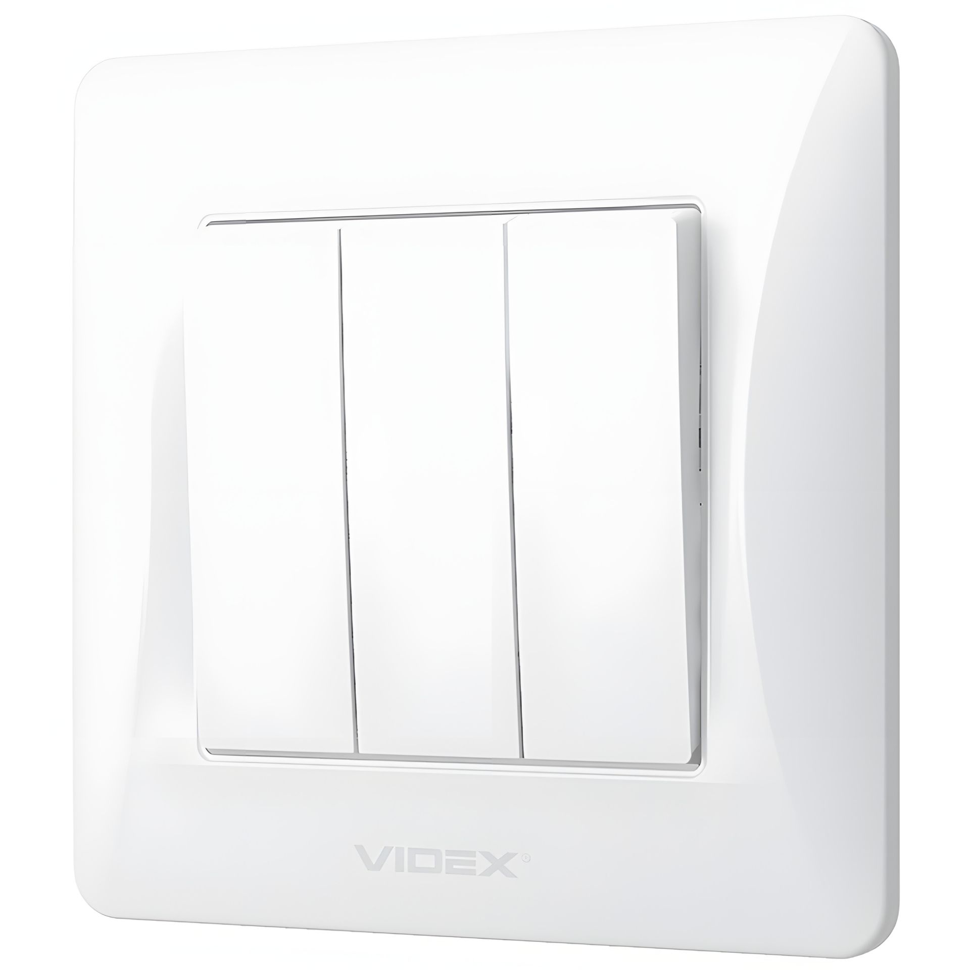 Вимикач 3-клавішний VIDEX BINERA VF-BNSW3-W (з підвищеною вогнетривкістю матеріалів) Вимикач 3-клавішний VIDEX BINERA VF-BNSW3-W (з підвищеною вогнетривкістю матеріалів)