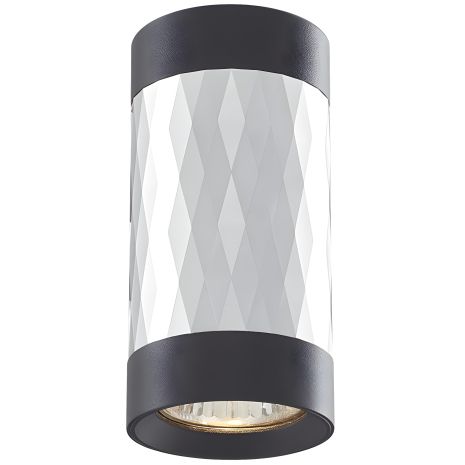 Світильник накладний VIDEX VL-SPF03A-SPB під лампу GU10 чорний із сріблястою призмою