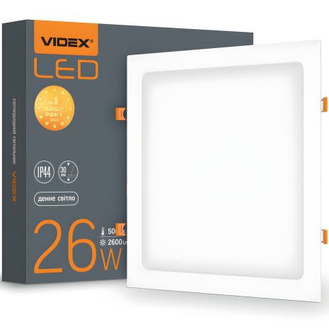 Встраиваемый квадратный светильник VIDEX Back 26W 5000K VL-DLBS-265 Встраиваемый квадратный светильник VIDEX Back 26W 5000K VL-DLBS-265