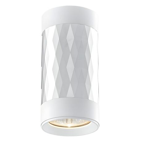Светильник накладной VIDEX VL-SPF03A-SPW под лампу GU10 белый с серебристой призмой