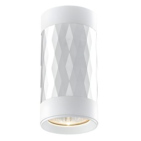 Світильник накладний VIDEX VL-SPF03A-SPW під лампу GU10 білий зі сріблястою призмою Світильник накладний VIDEX VL-SPF03A-SPW під лампу GU10 білий зі сріблястою призмою