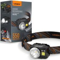 Налобний ліхтар Videx VLF-H075C з датчиком руху та червоним світлом