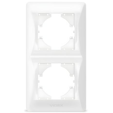 Рамка на 2 поста VIDEX BINERA VF-BNFR2V-W біла